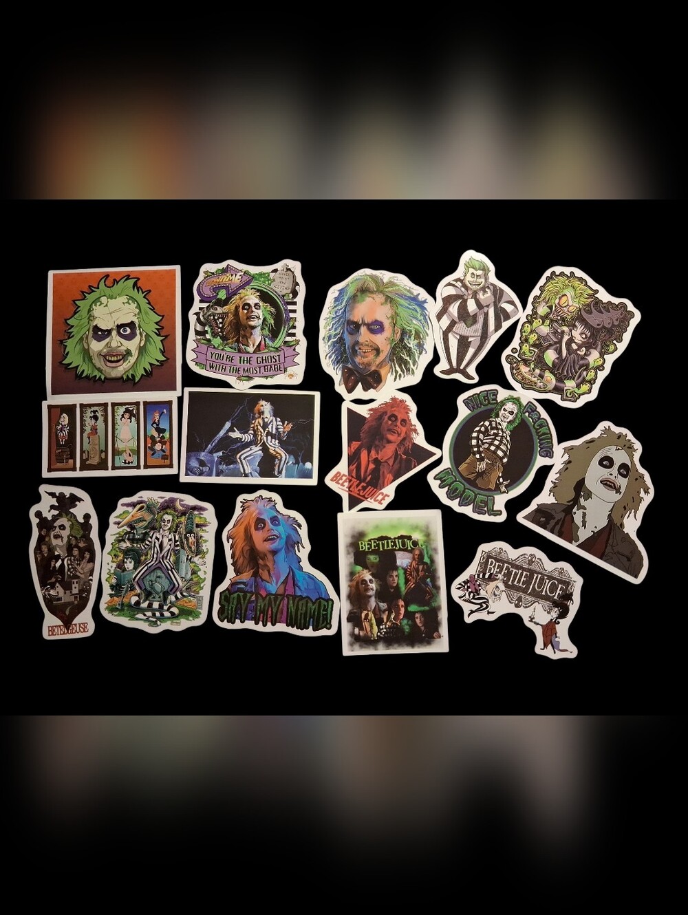 Beetlejuice Sticker Sheet - Multicolor Character Decals